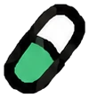 a capsule in flight